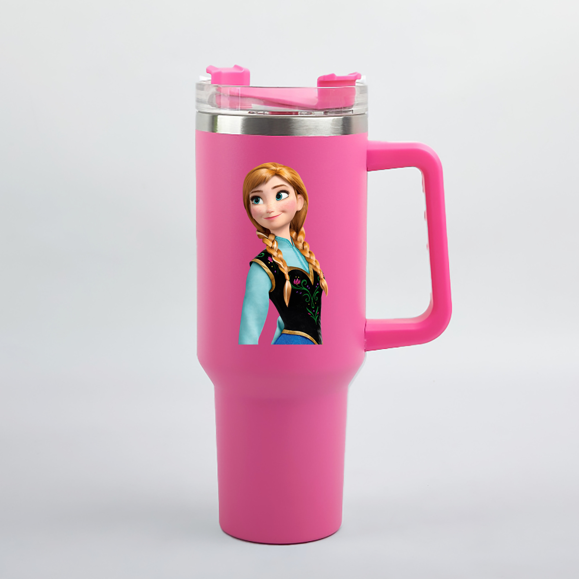 （画像用） アナと雪の女王 アンナ エルサ Frozen Anna Elsa 1200mL車用タンブラー（カラープリント）